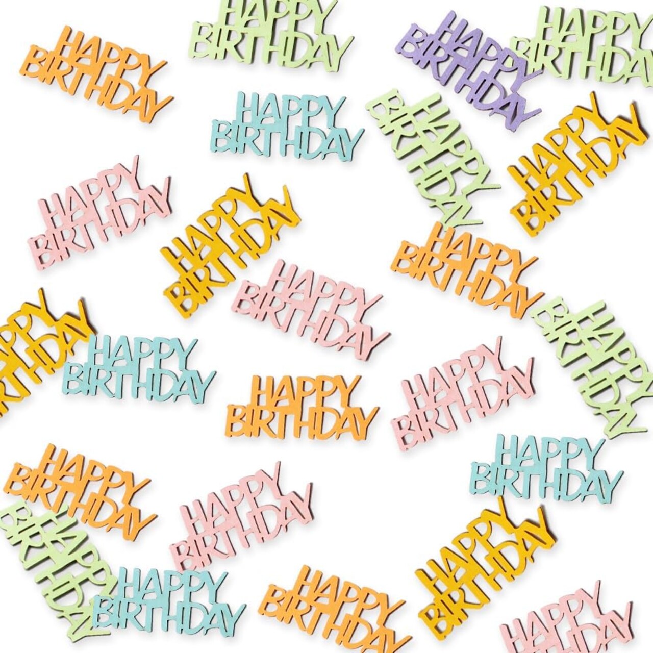Multicolor Happy Birthday Confetti – Table Scatter for Kids & Baby Parties